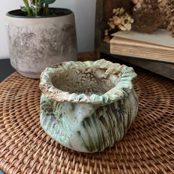 Studio Pottery Rustic Wabi Sabi Bowl Handmade Ceramic imperfect Signed Strassman - Picture 5 of 10